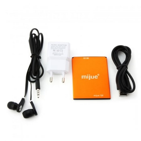 Mijue G6 Smartphone Android 4.4 MTK6572W Dual Core 5.5 Inch Smart Wake 3G Black
