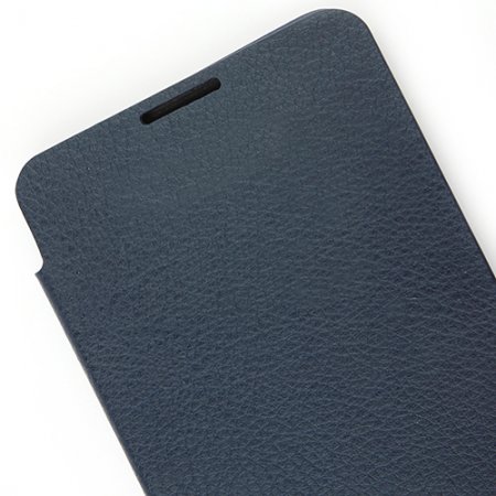 Portable Leather Flip Case Cover for Samsung Galaxy Note III Dark Blue