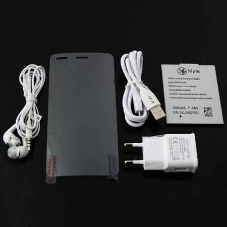 T6S Smartphone Android 4.4 MTK6582 3G NFC Finger Scanner 5.5 Inch HD Screen- White