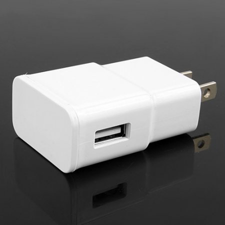 2A USB Power Adapter Travel Adapter USA Plug White
