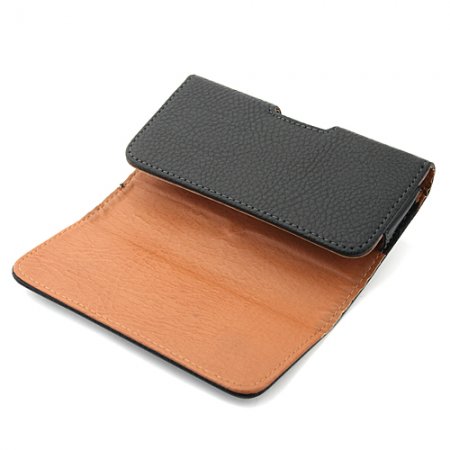 Magnetic Closure Protective Leather Case Cover for Hero V6888 Smartphone Black