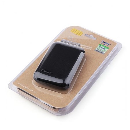 Cager B15 7200mAh Dual USB Power Bank for iPhone iPad Smartphone Black