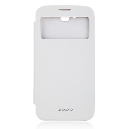 Original S-View Flip Cover Smart Sleep Mode Case for ZOPO ZP990 Captain S Smartphone- White