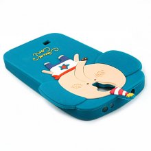 Lovely Cartoon Natural Coni Pattern Silicon Case for Galaxy S4 i9500