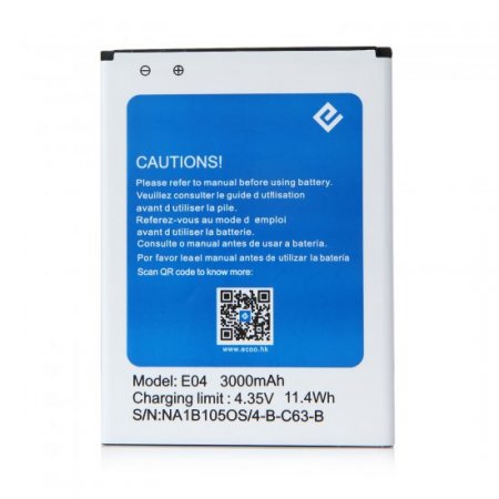 Original Battery 3000mAh Replacement Battery for ECOO E04 Smartphone