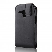 New Protective Leather Cover Case Pouch for Samsung S7562 Black