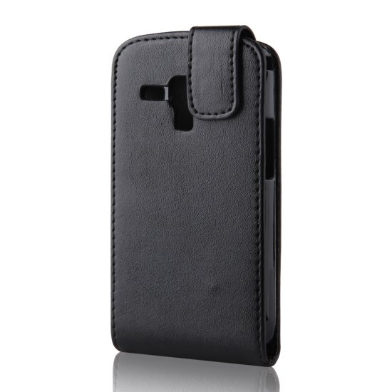 New Protective Leather Cover Case Pouch for Samsung S7562 Black