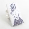 Fashion Painting Pretty Girl Protective Flip Leather Case For Elephone P7000 Smartphone