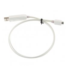 PowerChic White Micro USB Charge & Sync Cable with Blue Visible EL for MP3 MP4 Mobile Phones