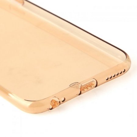 Soft TPU Back Case Back Cover for iPhone 6 Transparent Golden