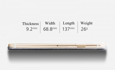 UPi6 5W Qi Wireless Charger Receiver Case for iPhone 6 Gold