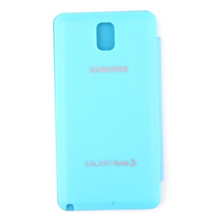 Portable Leather Flip Case Cover for Samsung Galaxy Note III Blue