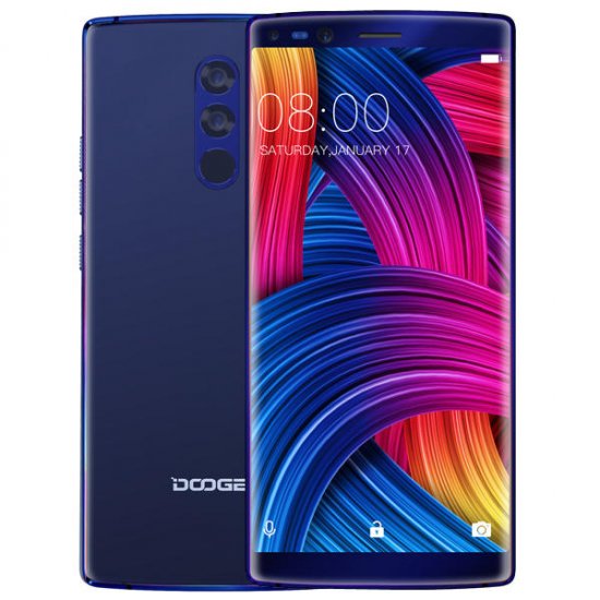 DOOGEE MIX 2 6GB RAM 64GB ROM MTK Helio P25 2.5GHz Octa Core 5.99 Inch Bezel-less FHD+ Screen Quad Camera Android 7.1 4G LTE Smartphone