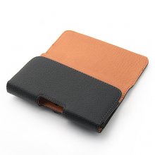 Magnetic Closure Protective Leather Case Cover for Samsung i9082 Black