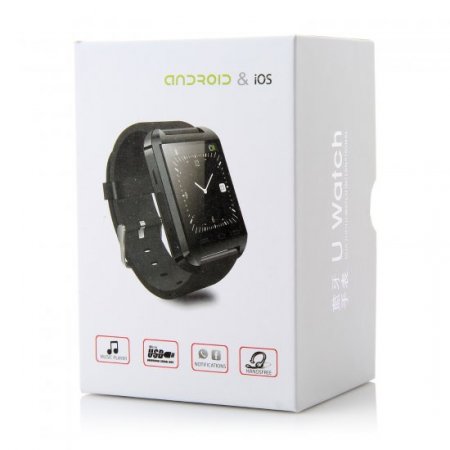 U Watch U8 Plus Smart Bluetooth Watch 1.44" Screen for iOS & Android Smartphones Red