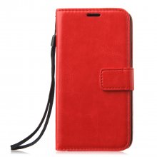 Fashion Multifunctional Pocket Style PU Leather Stand Case for Samsung Galaxy S5 Red