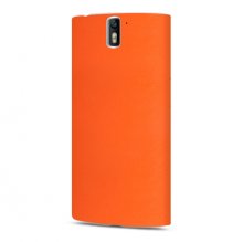 Original PU Leather Flip Cover Stand Case for Oneplus One Cellphone Orange
