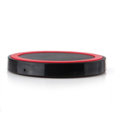 Q5 Portable Mini Wireless Charger Pad for Qi Compliant Devices Red&Black