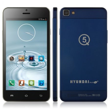HYUNDAI Q5C Smartphone MTK6582 Android 4.2 5.0 Inch 1GB 4GB Gesture Sensing OTG Blue