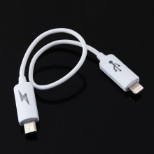 Portable Phone To Phone Emergency Charging Cable for iPhone 5 for Android phone