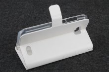 Protective PU Leather Flip Case for ZOPO ZP700 Smartphone White