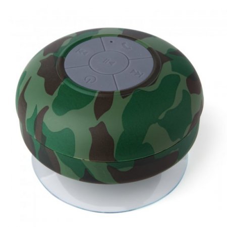 Mini Waterproof Stereo Wireless Bluetooth Speaker Handsfree with Suction Cup Camouflage