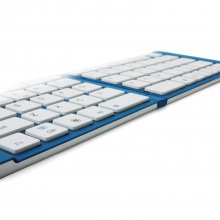 Geyes GK228 Portable Wireless Bluetooth Folding Keyboard Aluminum Alloy Blue