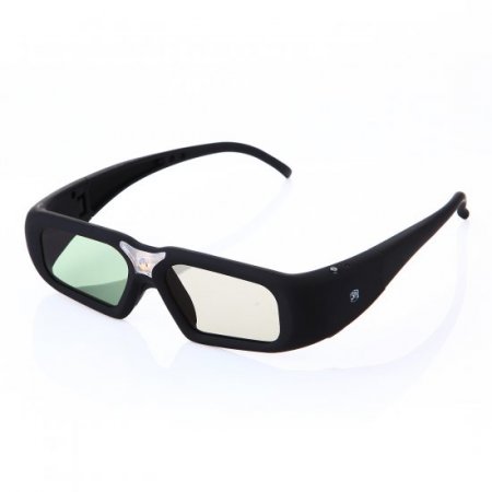 SG08-DLP 3D Active Shutter Glasses LCD Lens 96-144Hz for DLP-Link 3D Projector Black
