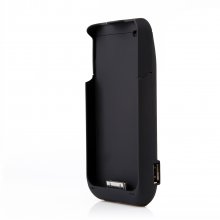 3000mAh Power Bank Back Case Phone Stand for iPhone 4 4S Black