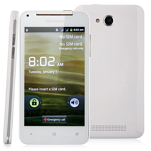 Used X920e Smart Phone Android 4.0 OS SC6820 1.0GHz 5.0 Inch 2.0MP Camera- White