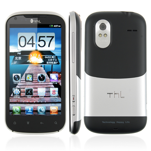 ThL V9 Smart Phone Android 4.0 OS MTK6575 1.0GHz 3G GPS WiFi 4.3 Inch QHD Screen- Black & Silver
