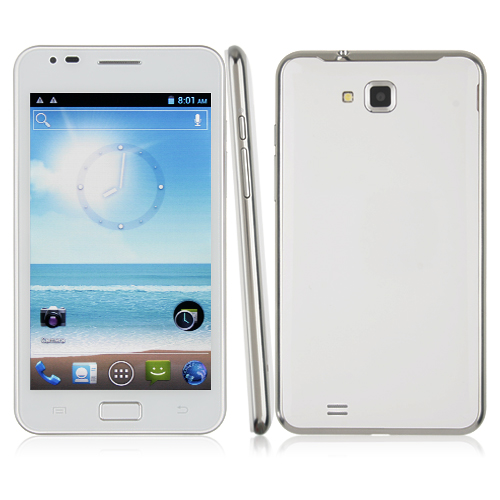 Haipai I9220 Smart Phone Android 4.0 OS MTK6575 1.0GHz 3G GPS WiFi 5.2 Inch- White