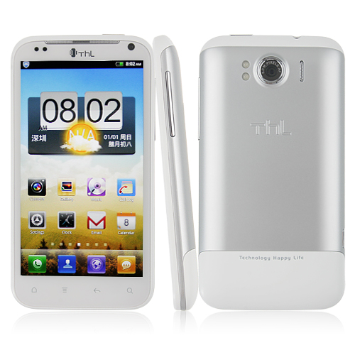 ThL W3+ Smart Phone 4.5 Inch 720P IPS Screen Android 4.0 MTK6577 1G RAM 3G GPS WiFi- White