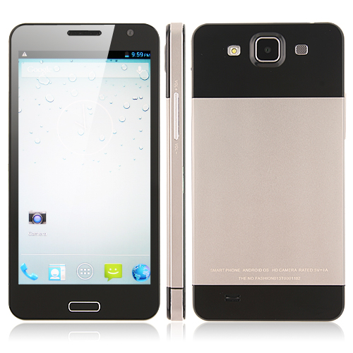 Tengda T94 Smartphone Android 4.2 MTK6589 Quad Core 1G 4G 5.0 Inch HD Screen 8.0MP Camera- Black & White