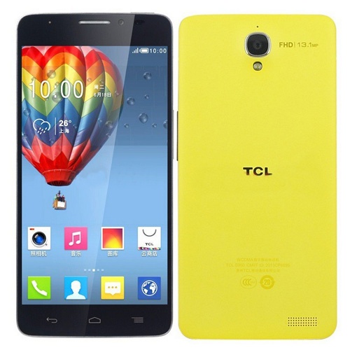 TCL idol X S950 Smartphone Android 4.2 MTK6589T Quad Core 2GB 16GB IPS FHD Screen 5 Inch- Yellow & Black