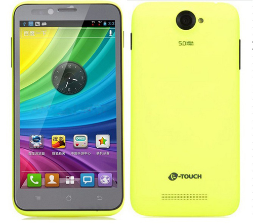 K-Touch E88 Smartphone Android 4.1 Qualcomm MSM8625 1.2GHz 5.0 Inch 3G GPS -Green