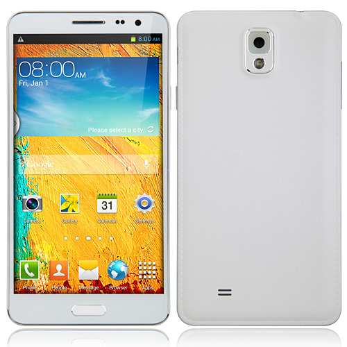 Tengda N8000 Smartphone Android 4.2 MTK6582 Quad Core 5.5 Inch 1GB 4GB 3G OTG Gesture Sensing White