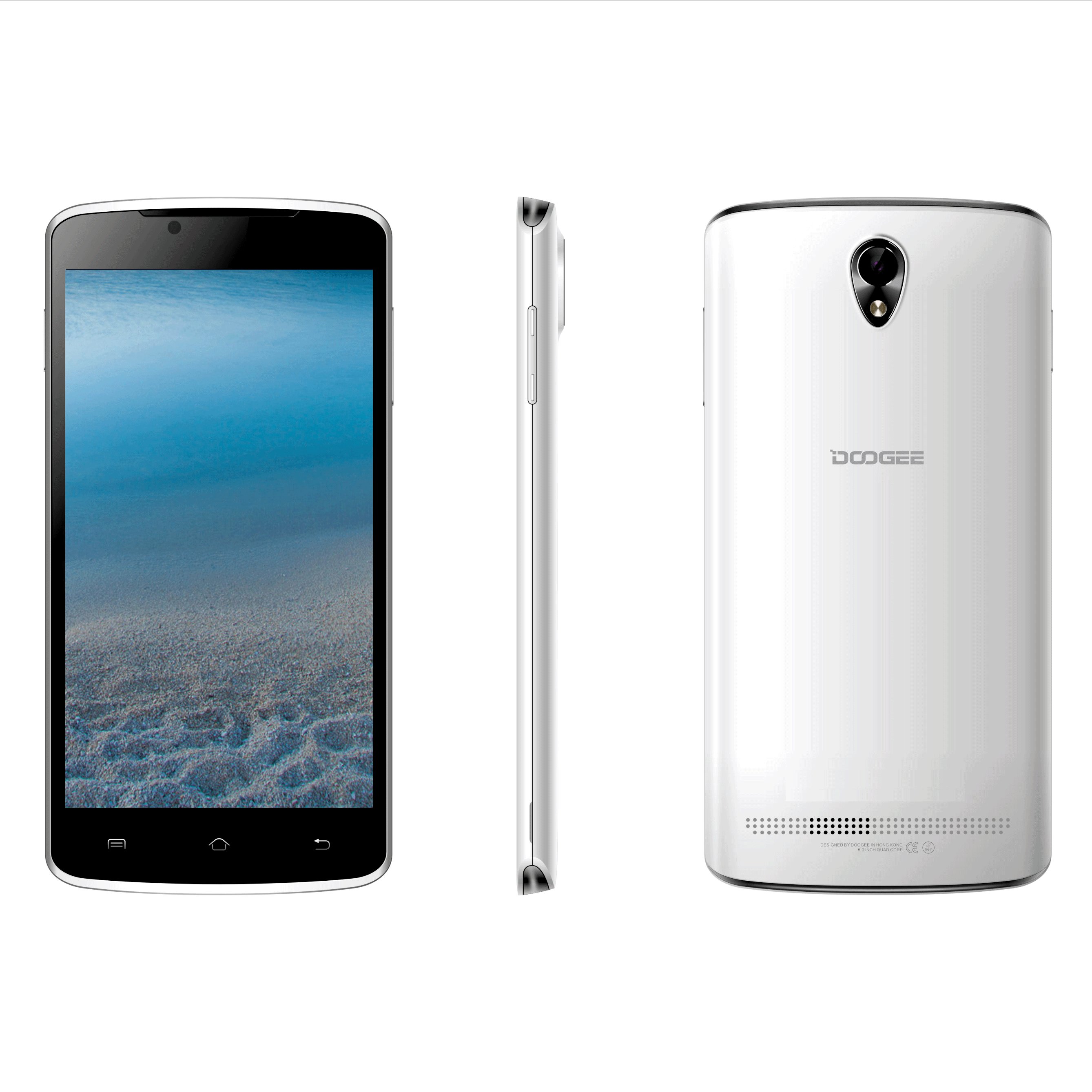 DOOGEE MINT DG330 Smartphone Android 4.2 MTK6582 1GB 4GB 5.0 Inch 3G GPS White