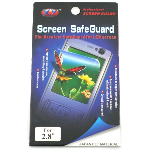 2.8 Inch pack LCD Screen Protector Guard For Mobile Phone / MP3 / MP4 / Camera