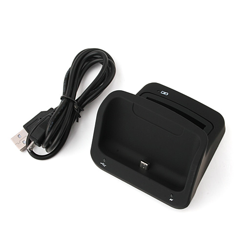 Cradle with 2nd BST Slot Dock Charger Base Charging Cradle Stand Holder for Samsung Galaxy S3 S2 i9100