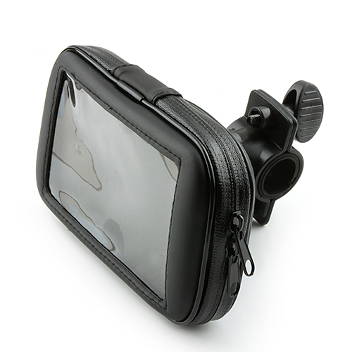 Bicycle Motorcycle Phone Holder Waterproof Bag for Samsung Galaxy S4 Black