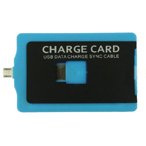 Portable Card Type Micro USB Data Cable for Cell Phones Tablet PC