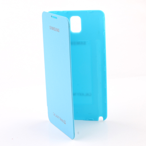 Portable Leather Flip Case Cover for Samsung Galaxy Note III Blue