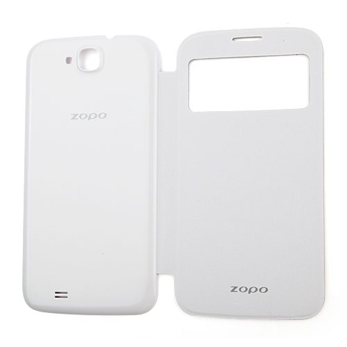 Original S-View Flip Cover Smart Sleep Mode Case for ZOPO ZP990 Captain S Smartphone- White
