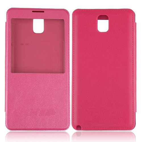 Smart Protective Transparent Window Design Flap Cover Case for Samsung Galaxy Note 3/N9005 3 Colors