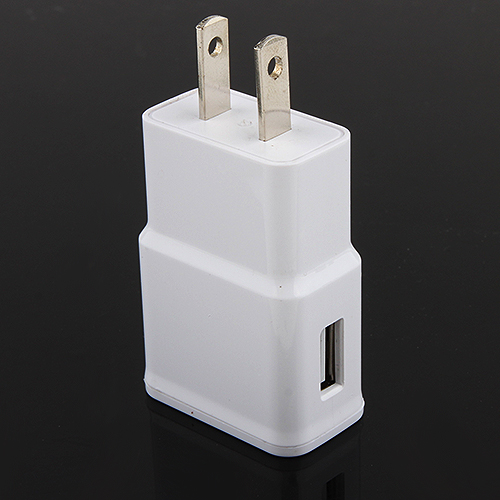 2A USB Power Adapter Travel Adapter USA Plug White