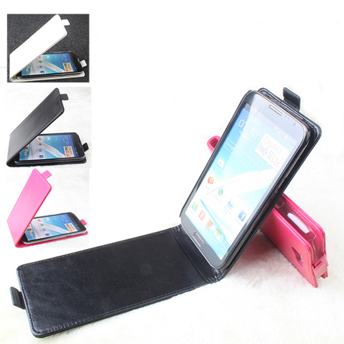 Leather Flip Case Cover for SAMSUNG Galaxy Note 2 Smartphone 3-color