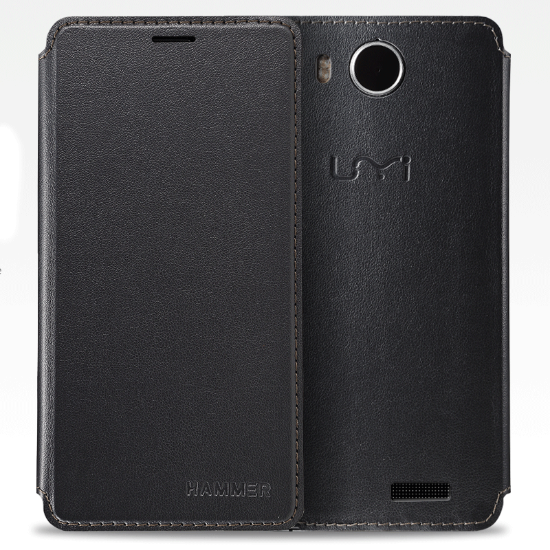 Original Protective Case Flip Cover Case for UMI HAMMER Smartphone- Black