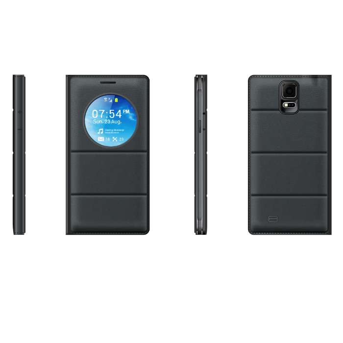 Original S-View Flip Cover Protective Case for Mstar M1 Smartphone- Black