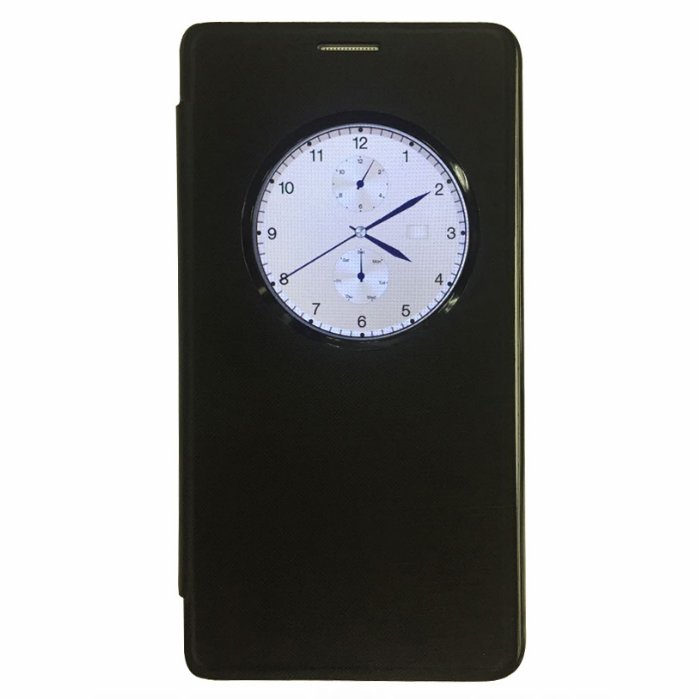 Original S-View Flip Cover Protective Case for Mstar S700 Smartphone- Black